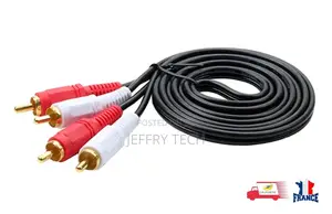 Dual RCA Audio Cable 2RCA Male to 2RCA Male Stereo 1.5M