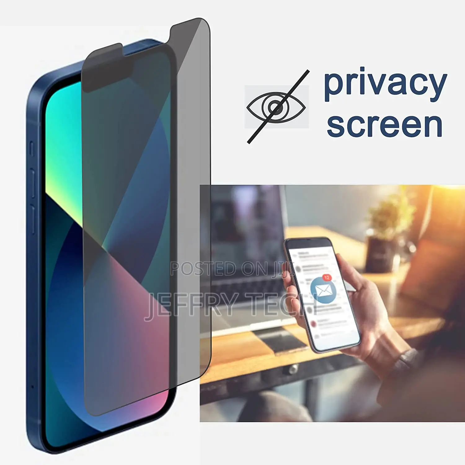 Privacy Screen Protector for iPhone 14/iPhone 13/iPhone 13