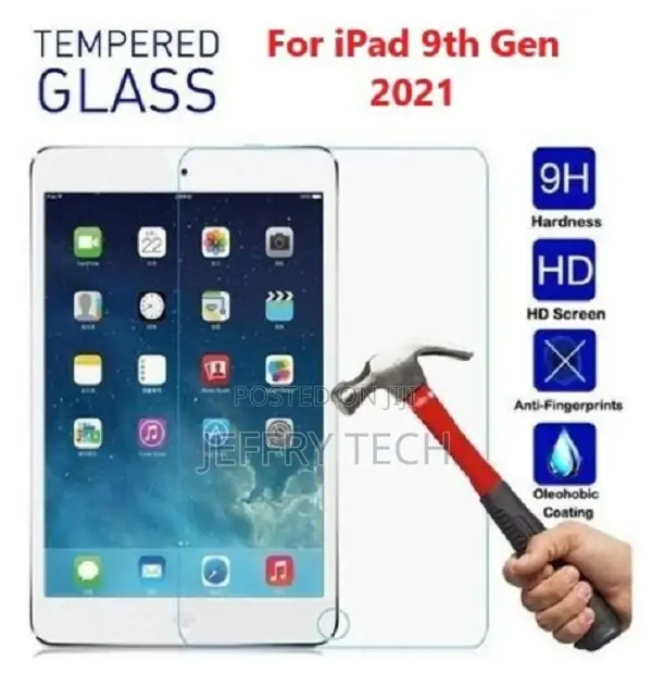 New Apple iPad 10.2 2021 9th Generation HD Tempered Glass Sc