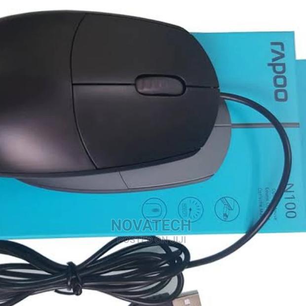 Rapoo Optical Mouse N100 - Black - main view