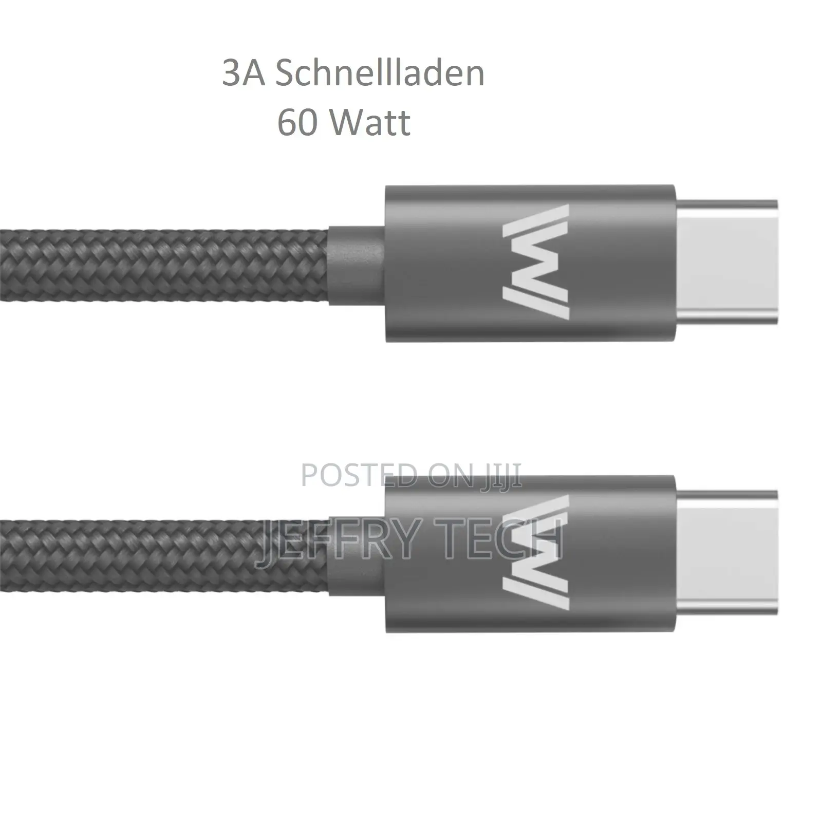 1.5m USB-C Cable Type C to Type 60W PD 3.0 QC 4.0/4.0+ USB-C