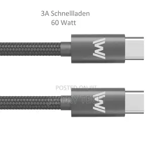 1.5m USB-C Cable Type C to Type 60W PD 3.0 QC 4.0/4.0+ USB-C