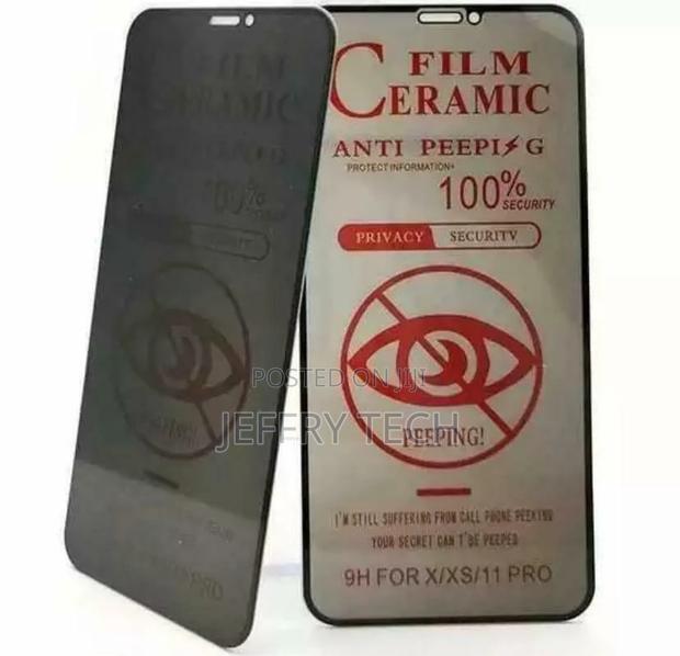 Glass Privacy Protection Ceramic Protective Glass for iPhone
