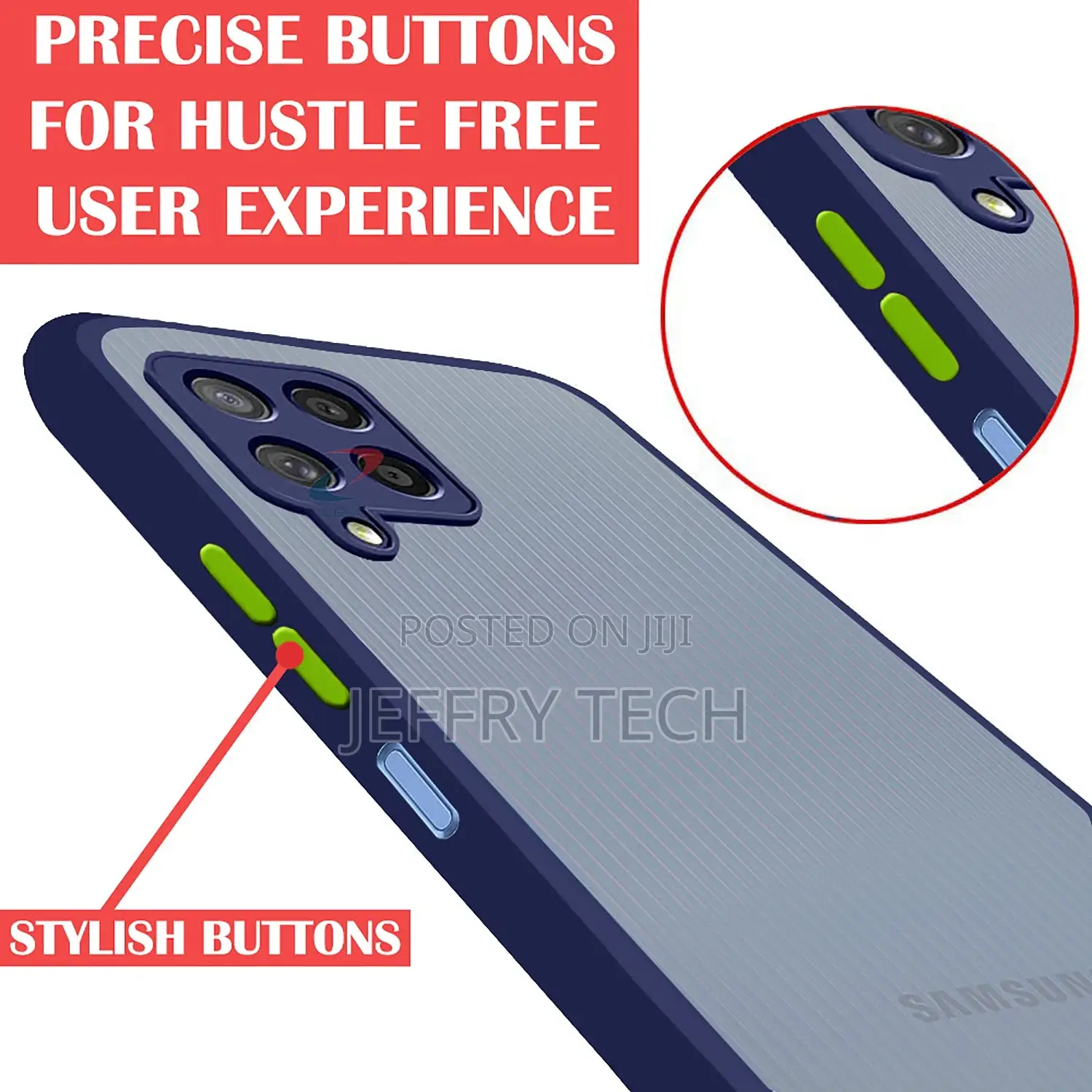 Smoke Case Samsung M32 (4G) | Camera Bump Protection Froste