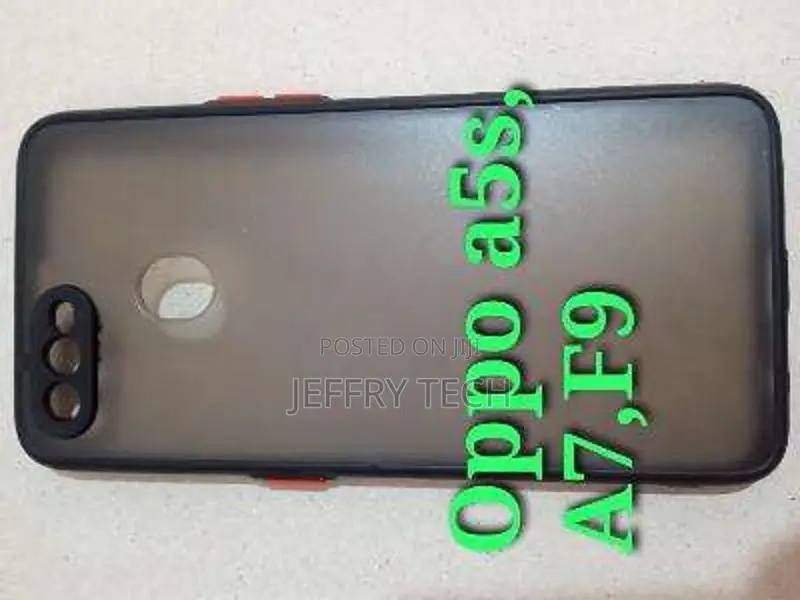 Back Cover for Oppo A5s | A7 | F9 Camera Protection Smoke Co