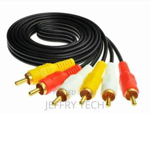 Television Tv-Out Cable Audio Video Cables Aux Jack for Home - thumbnail 2
