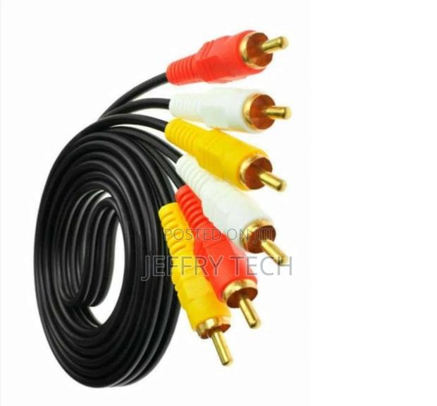 Television Tv-Out Cable Audio Video Cables Aux Jack for Home - thumbnail 3