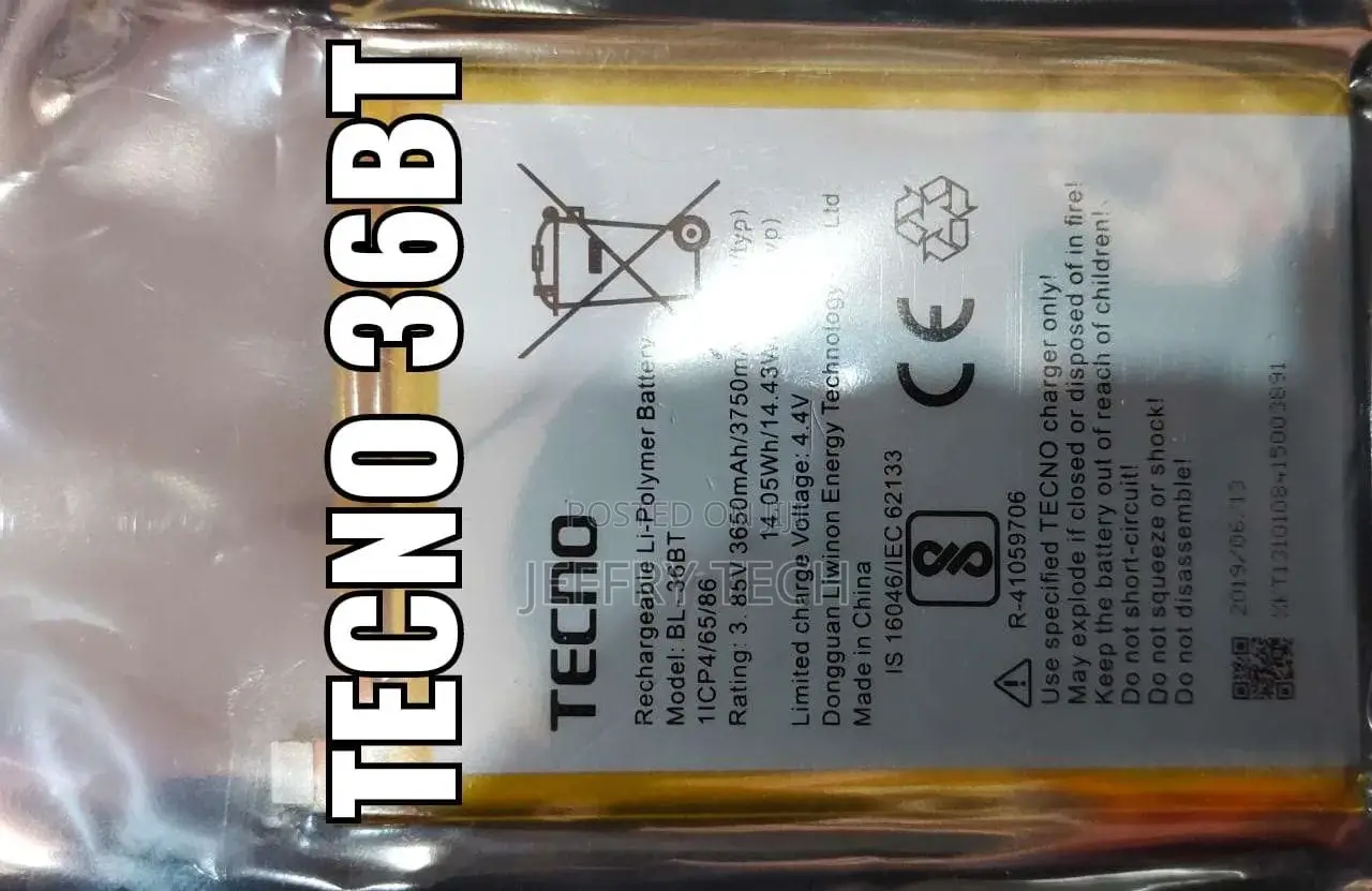 Mobile Battery for Tecno Camon Iair 2 Plus Model BL-36BT 375