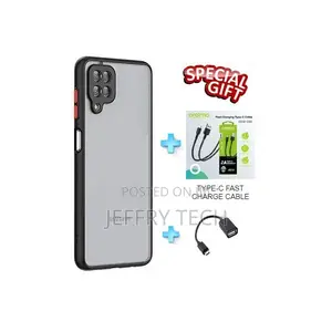 Samsung Galaxy A12 Back Cover Case + Fast Charge Type-C Cabl