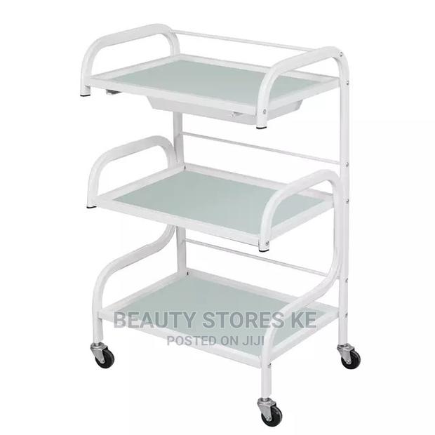 Rolling Stand Beauty Trolley Salon Working