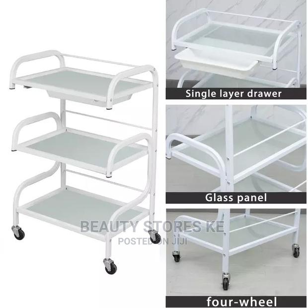 Rolling Stand Beauty Trolley Salon Working - thumbnail 2