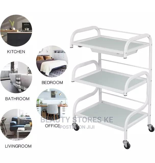 Rolling Stand Beauty Trolley Salon Working - thumbnail 3