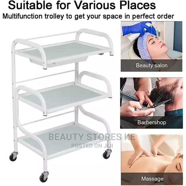 Rolling Stand Beauty Trolley Salon Working - thumbnail 4