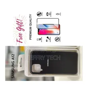Samsung Galaxy A12 Thin Silicone Back Cover Case + Screen Pr