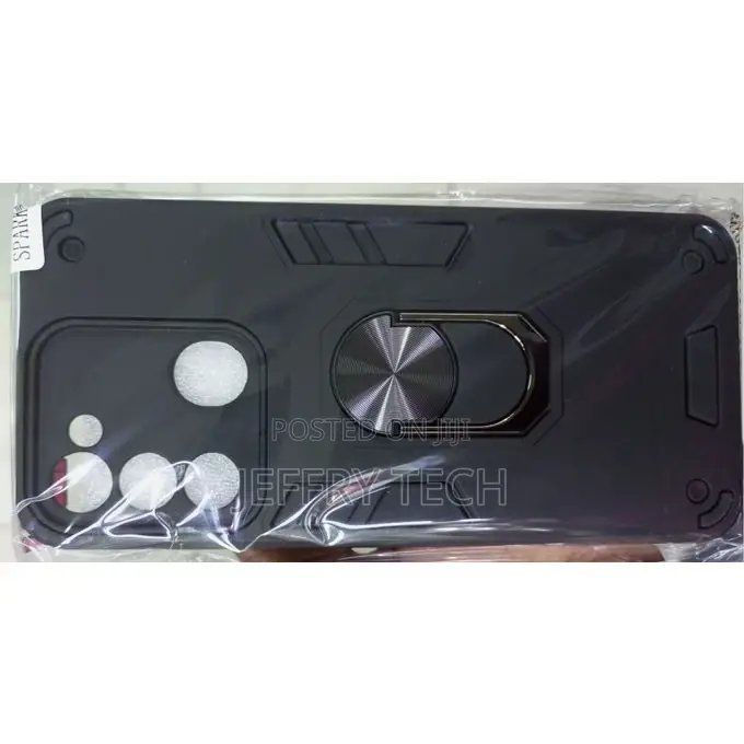 Tecno Spark 9, Fashion Black Back Cover Case.\