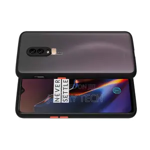 Flexible Back Cover Case Compatible for Oneplus 6 (Black)