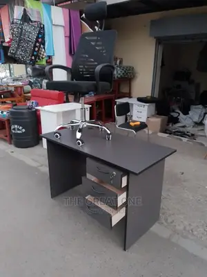 Office Desk and Headrest Office Chair