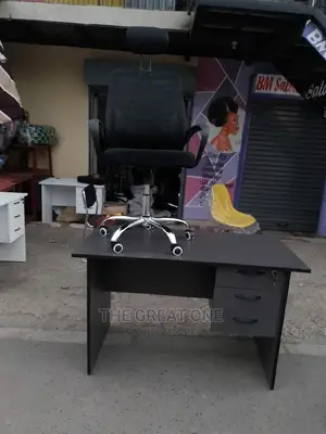 Office Desk and Headrest Office Chair