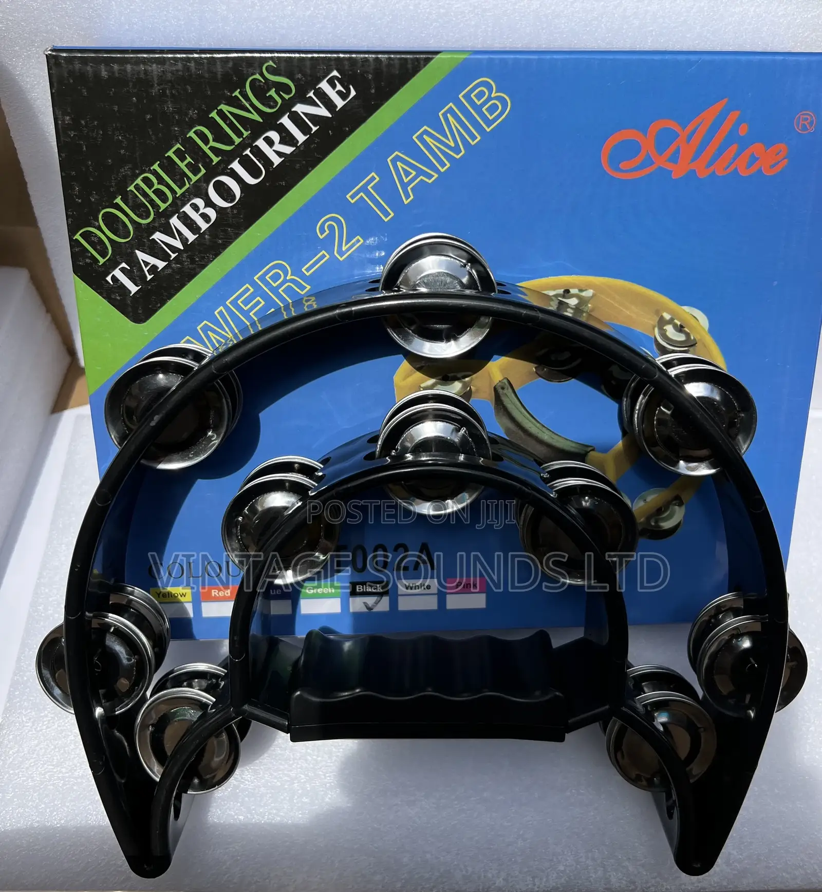 New Half Moon Tambourine: Jingles Hand Held
