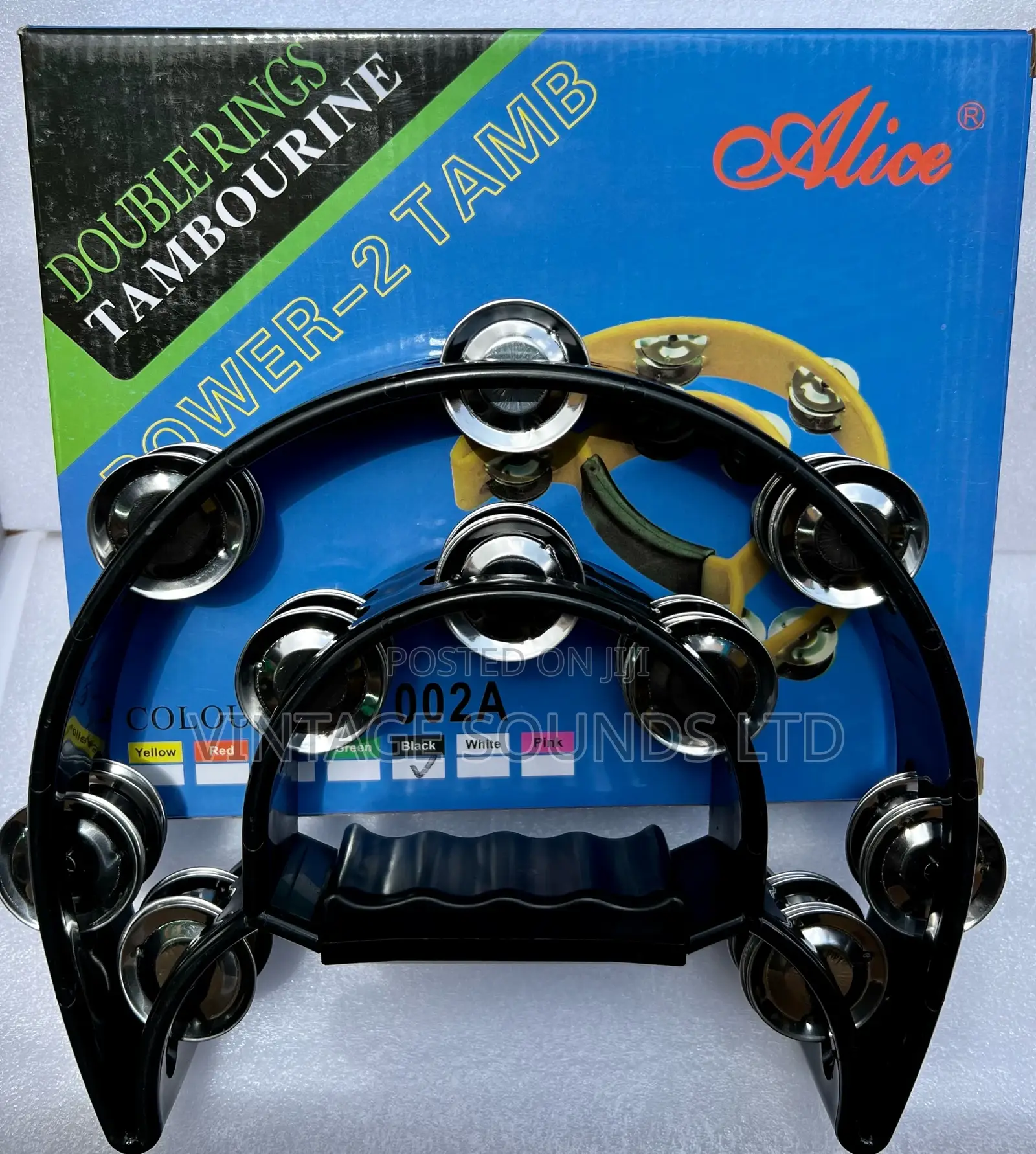 New Half Moon Tambourine: Jingles Hand Held