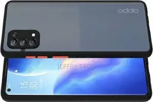 Smoke Back Cover Case Compatible for Oppo Reno 5 Pro (Black)