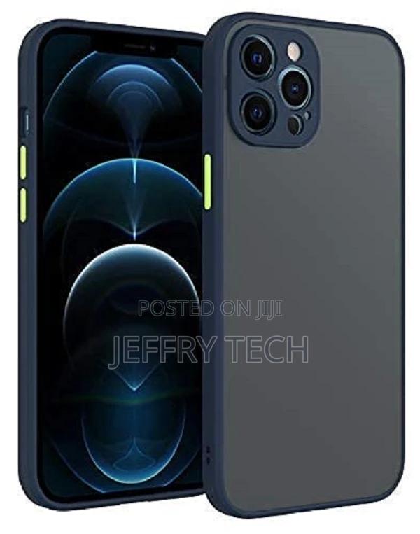 iPhone 12 Pro Max Smoke Silicone Back Matte Cover Case || Fu - main view