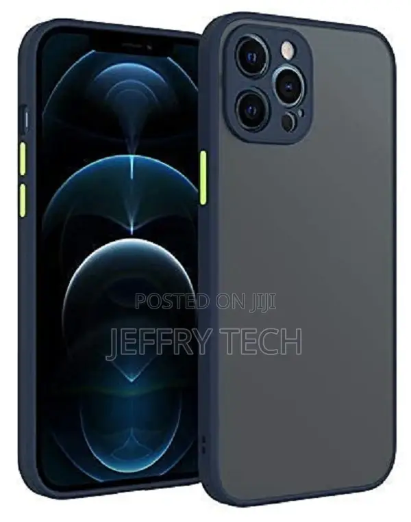iPhone 12 Pro Max Smoke Silicone Back Matte Cover Case || Fu