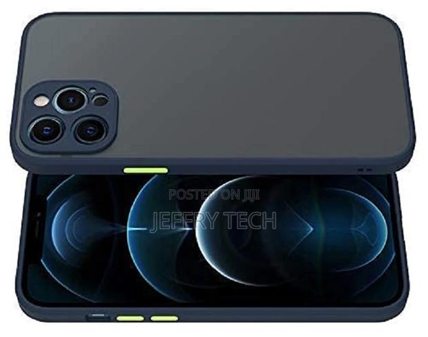 iPhone 12 Pro Max Smoke Silicone Back Matte Cover Case || Fu - thumbnail 2