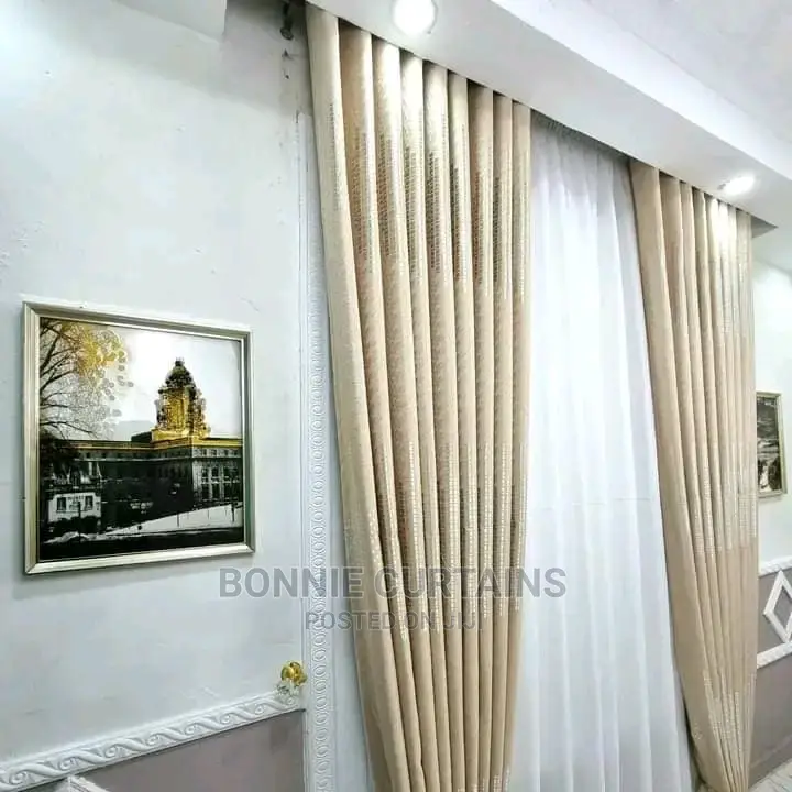 Curtains. Shears Rings Tape and Curtains Rods Available