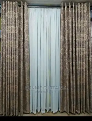Curtains. Shears Rings Tape and Curtains Rods Available