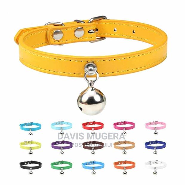 Petsmart PU Leather Cat Collar With Bell - main view