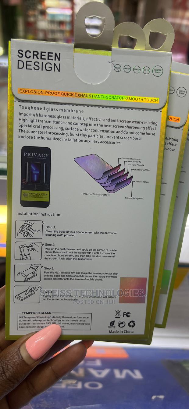 iPhone 11pro Privacy Screen Guards. - thumbnail 2