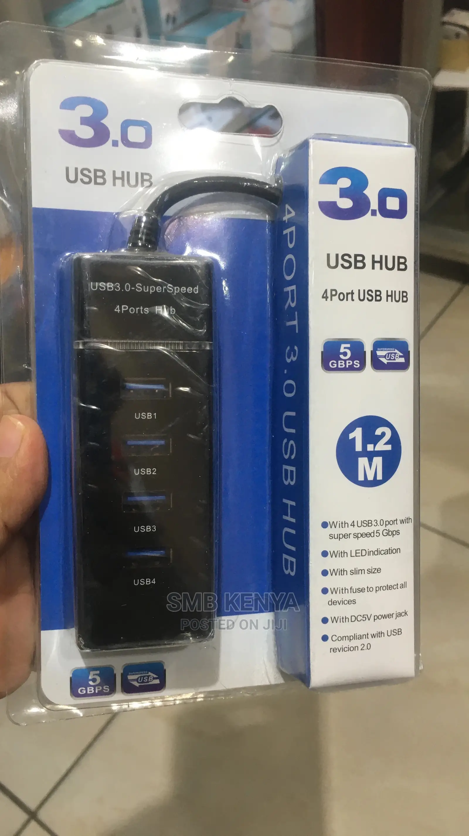 4 Ports Usb Hub (Usb 3.0) 5gbps