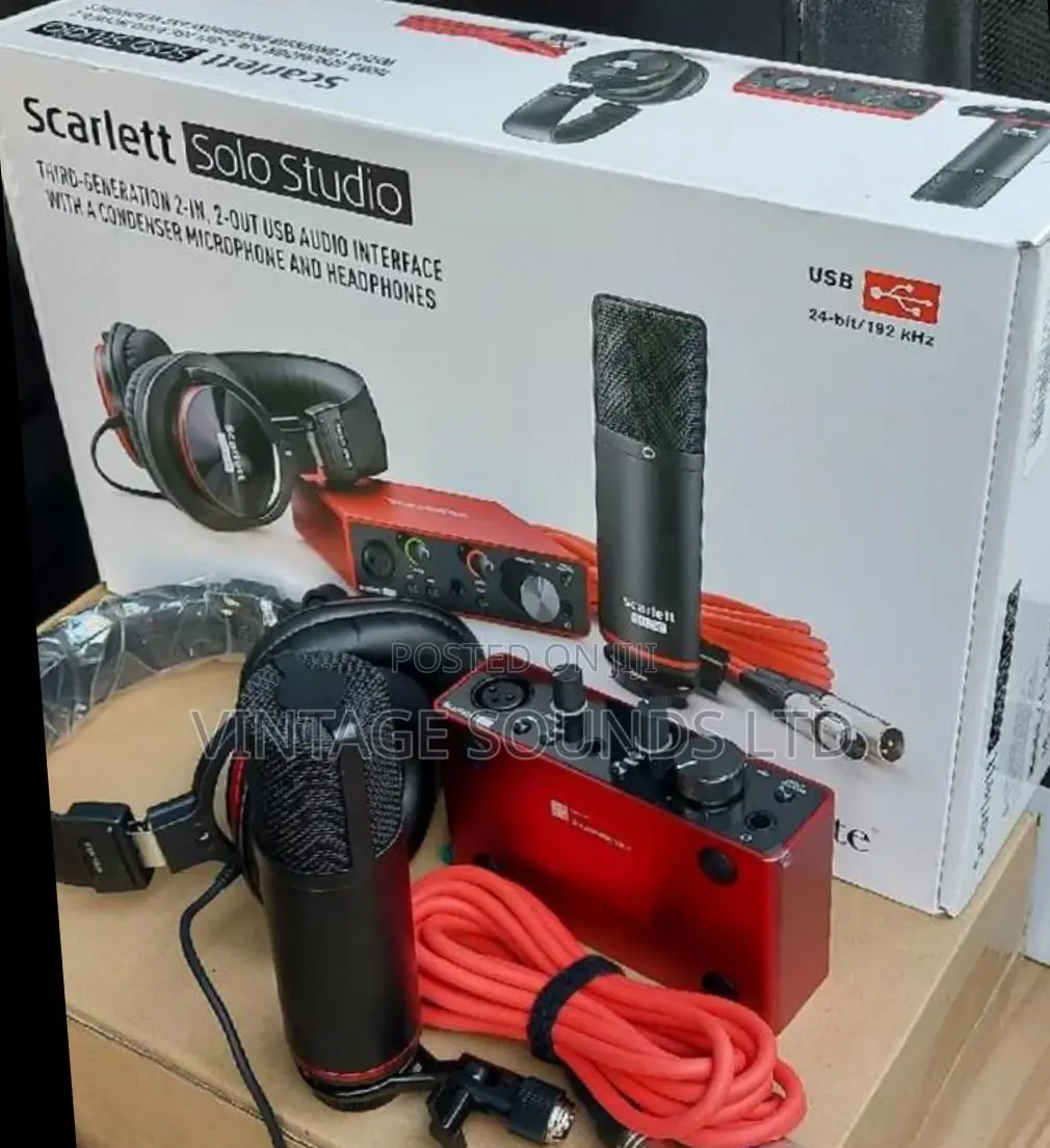 Focusrite Scarlett Solo Studio 3rd Gen Audio Interface Set