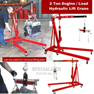 2 Ton Foldable High Grade Dual Hydraulic Engine Hoist Crane