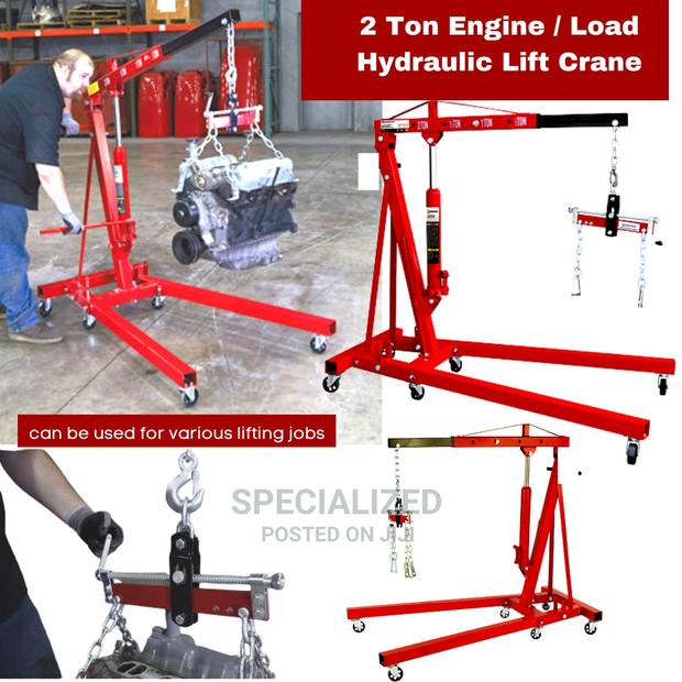 2 Ton Foldable High Grade Dual Hydraulic Engine Hoist Crane - main view