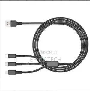 3 in 1 Braided Multi USB Phone Charger Cable Lead Wire for I