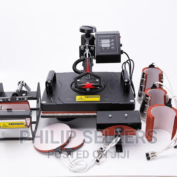 Heat Press 8 in 1 Single LCD Display Combo Heat Press Machin - thumbnail 2