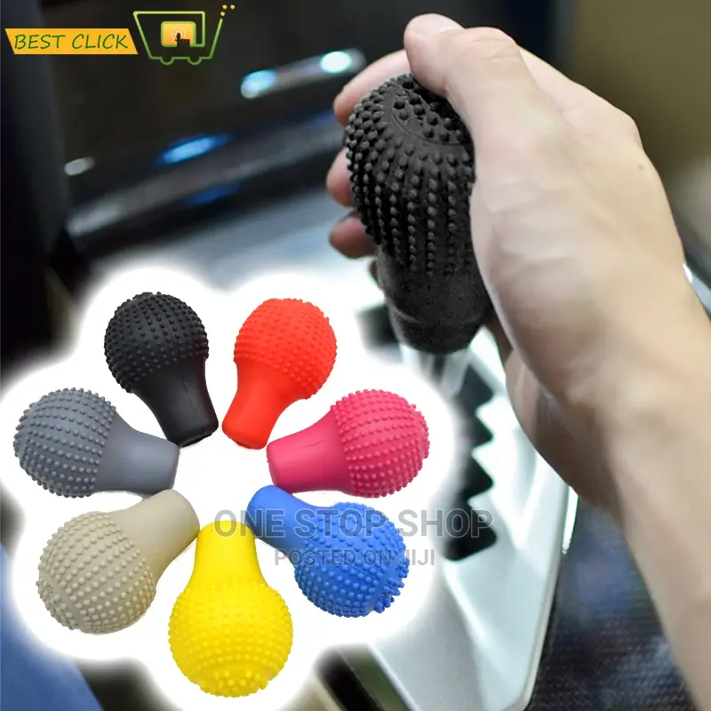 Durable Nonslip Soft Silicone Gear Knob Cover