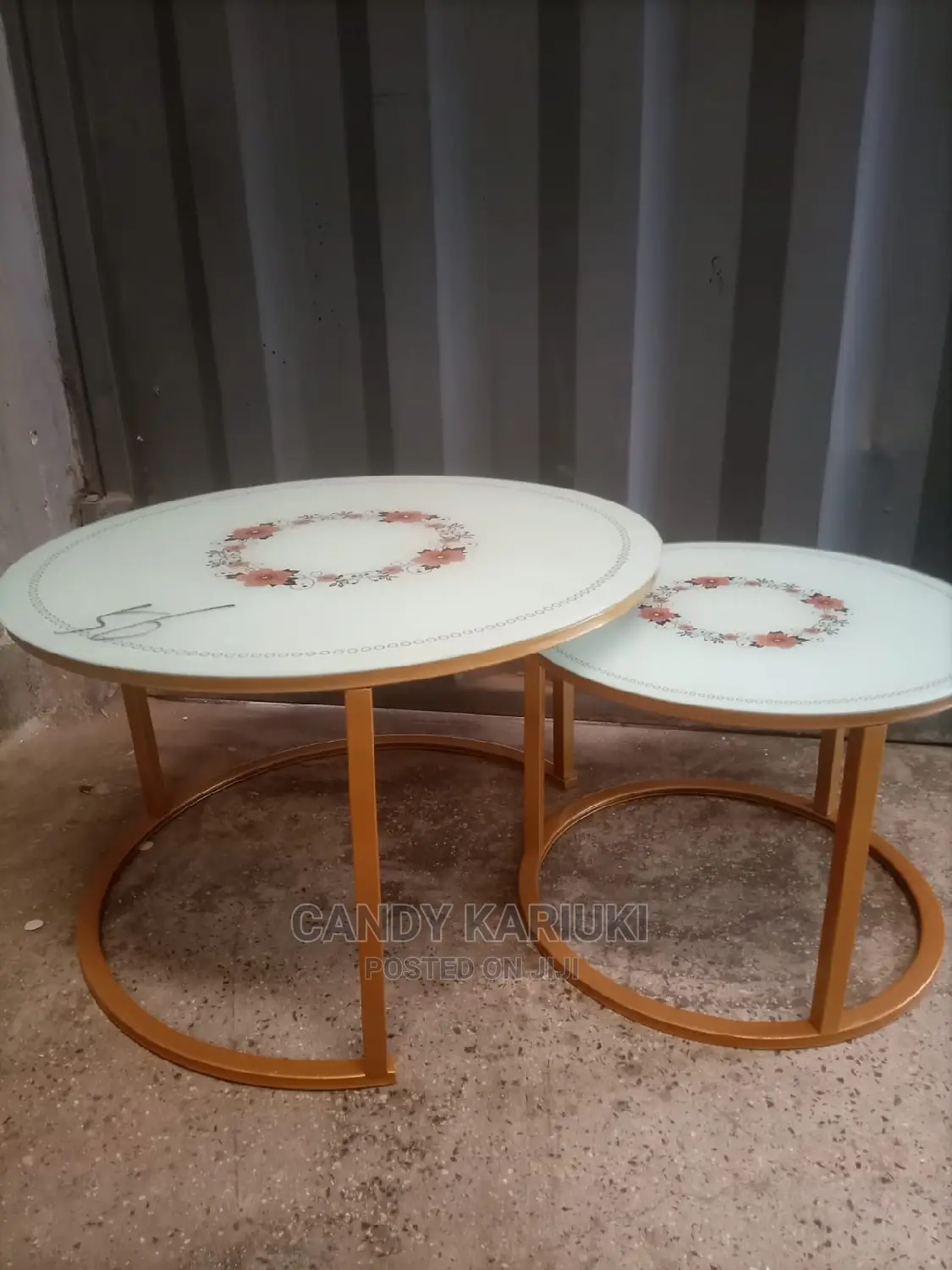 Flowered Nest Stools