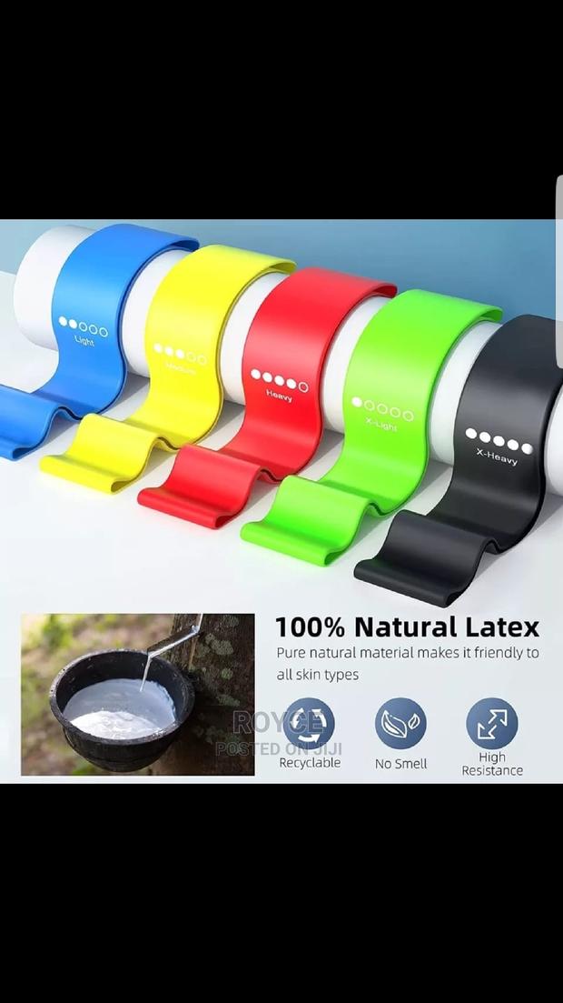 5pcs Latex Resistance Bands - main view