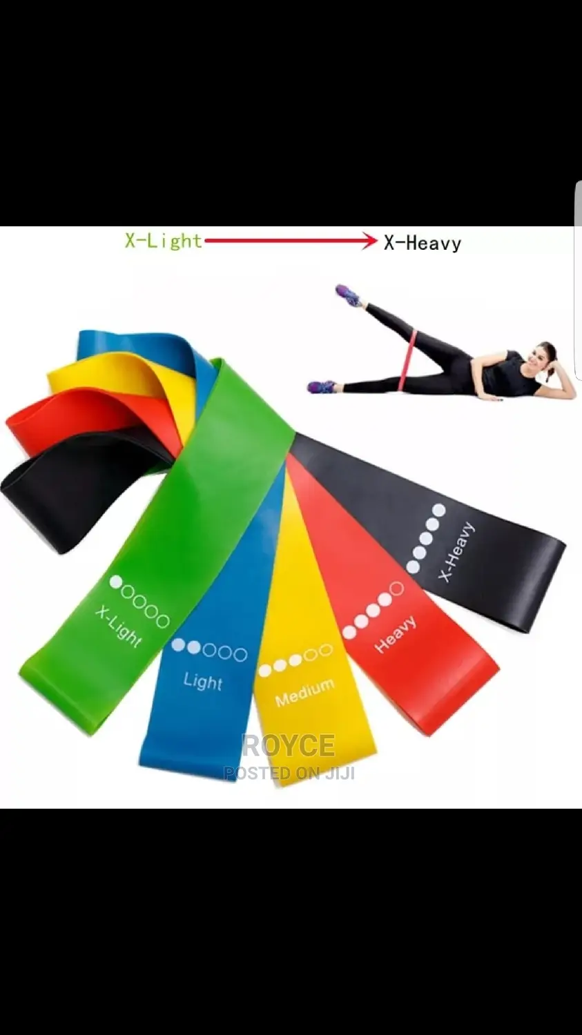 5pcs Latex Resistance Bands