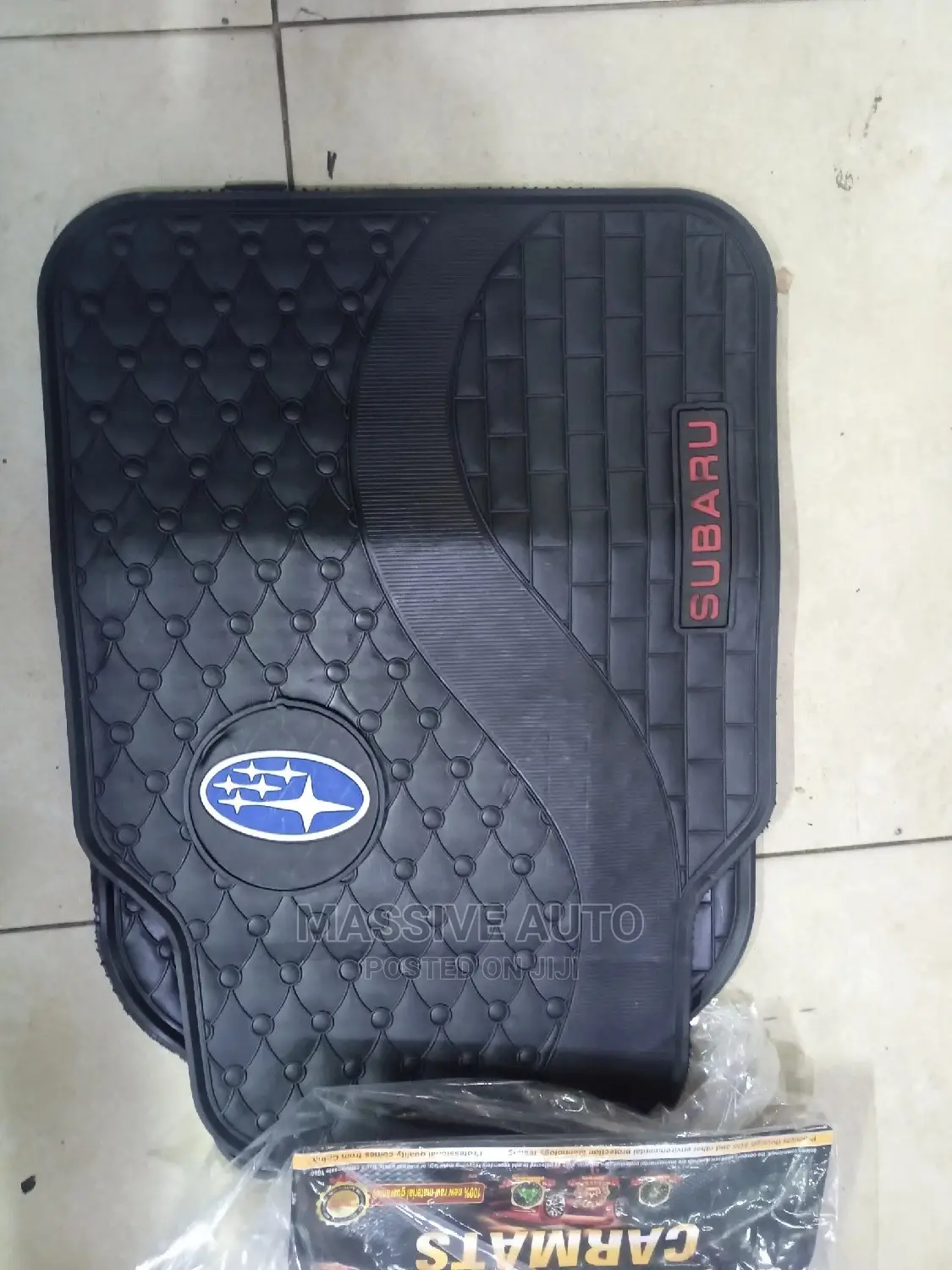 Blue Log Subaru Floor Mats