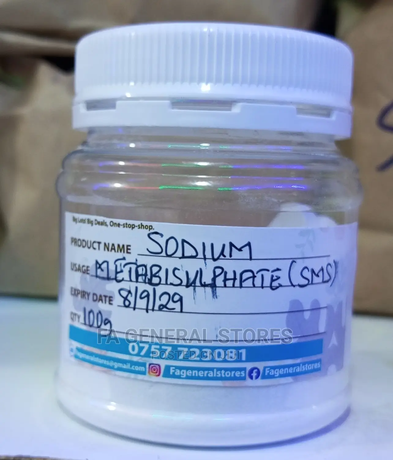 Sodium Metabisulphite(SMS)