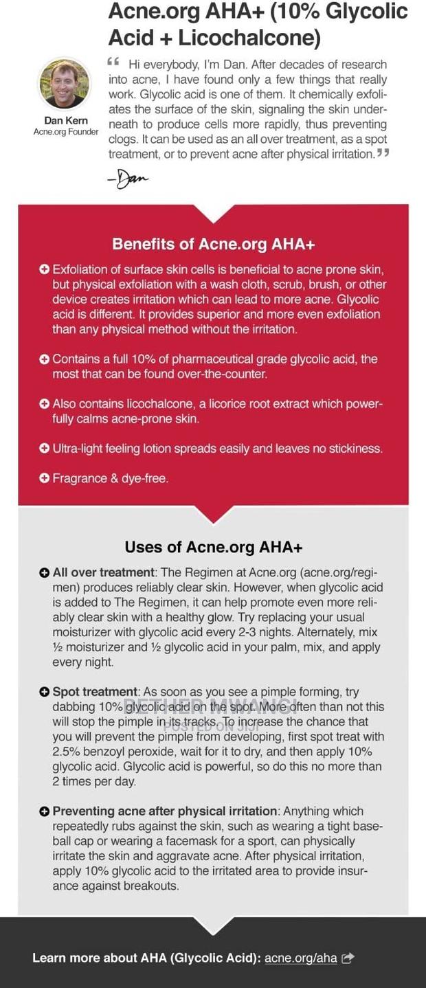 Acne.Org AHA Glycolic Acid 10% - thumbnail 3
