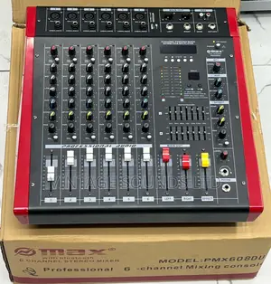 Max PMX 606DU Professional Bluetooth Powered Mixer 6 Channel