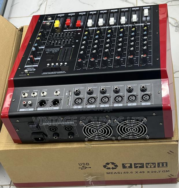 Max PMX 606DU Professional Bluetooth Powered Mixer 6 Channel