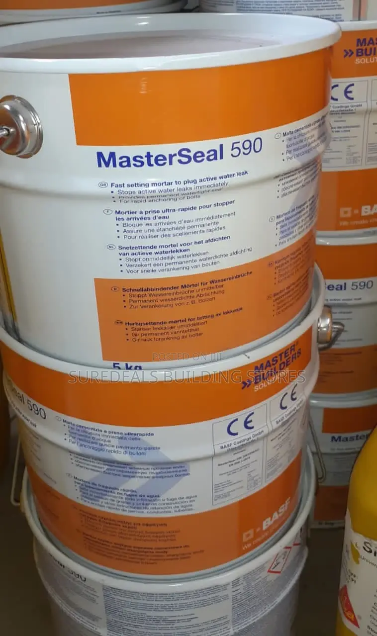 BASF MASTERSEAL 590,Fast Setting Mortar to Plug Active Water