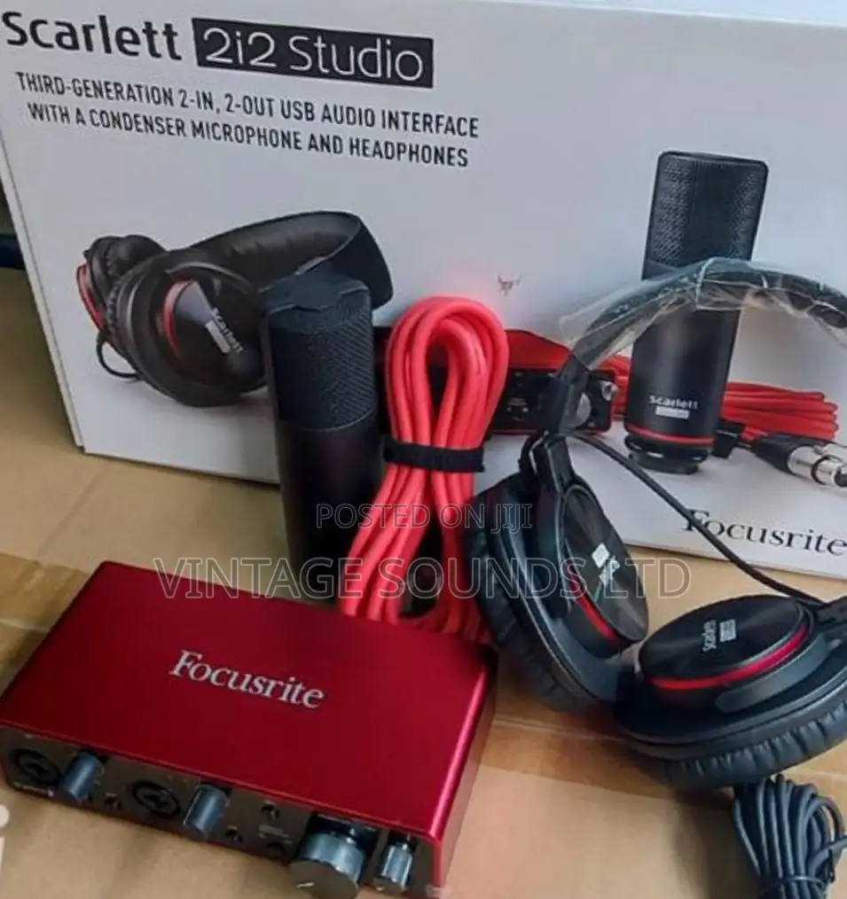 Focusrite Scarlett 2i2 Studio 3rd Gen Usb Audio Interface Bu