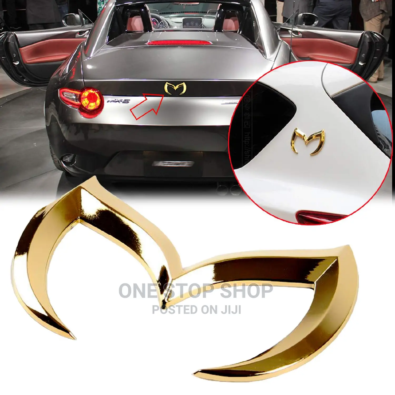 Xotic Tech M Mazda Emblem Logo(Black,Red,Silver Gold